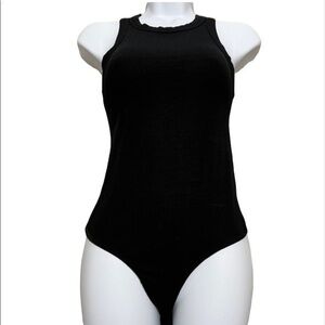 House of Harlow 1960 black tee body suit